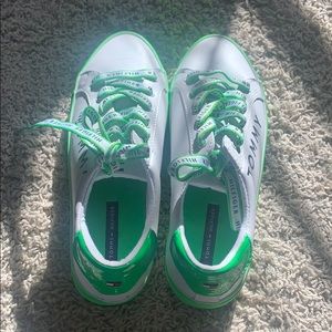 like green tommy sneakers